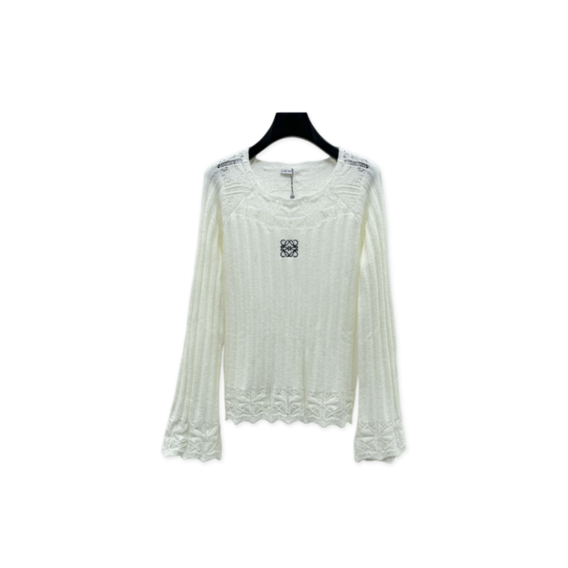 L0ew* openwork knit long sleeve